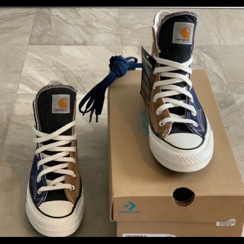 EXTREMELY RARE BNWT WIP Carhartt x Converse (W6/M4) - Picture 3 of 4